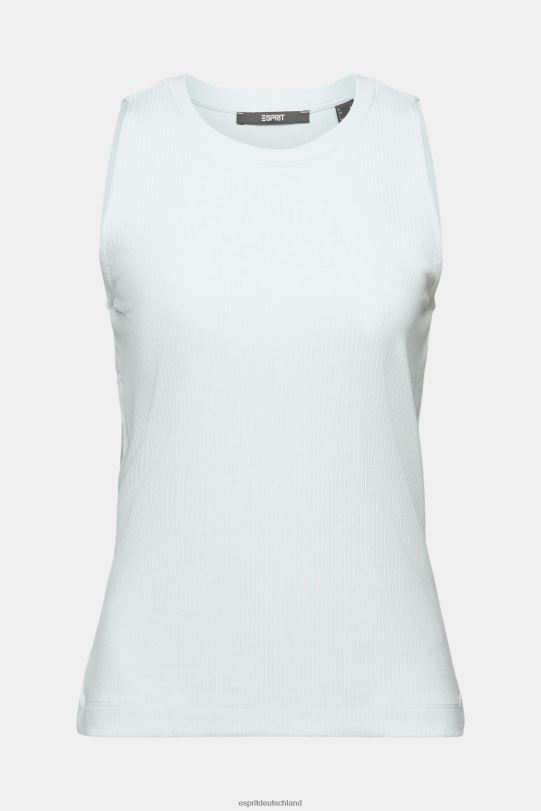 Frauen Esprit helles Aquagrün Geripptes Tanktop Panzer 0BN00303