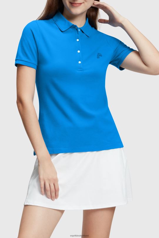Frauen Esprit Blau Klassisches Poloshirt des Dolphin Tennis Club Polos 0BN00497