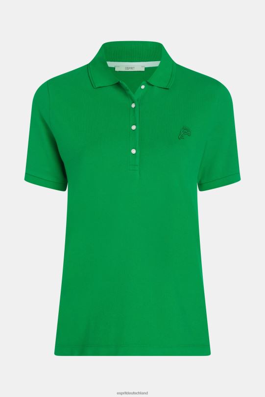 Frauen Esprit Grün Klassisches Poloshirt des Dolphin Tennis Club Polos 0BN00495