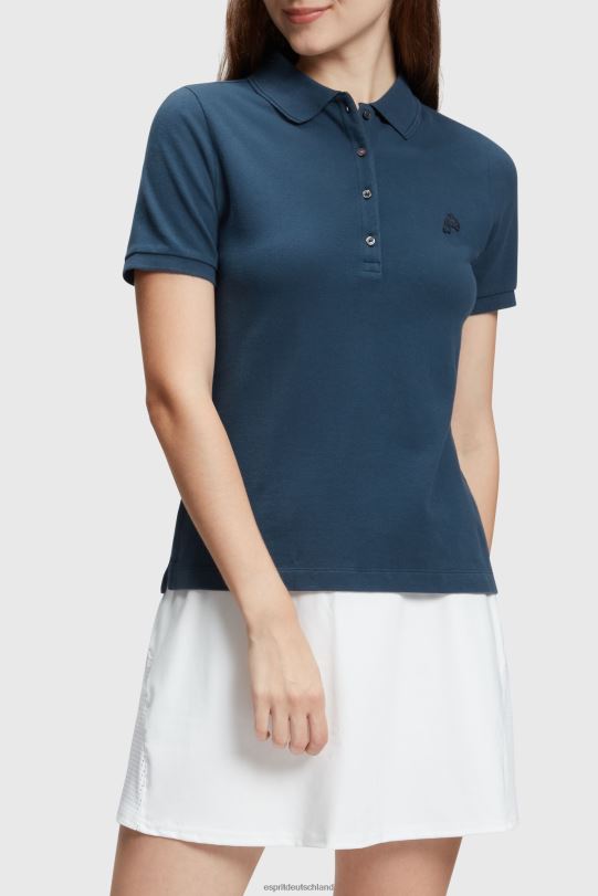 Frauen Esprit Marine Klassisches Poloshirt des Dolphin Tennis Club Polos 0BN00496