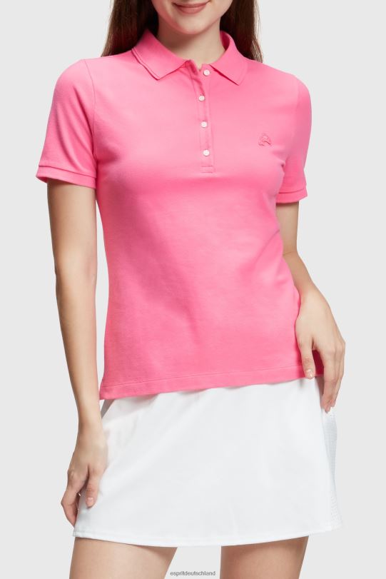 Frauen Esprit Rosa Klassisches Poloshirt des Dolphin Tennis Club Polos 0BN00499