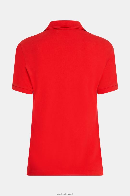 Frauen Esprit Rot Klassisches Poloshirt des Dolphin Tennis Club Polos 0BN00498