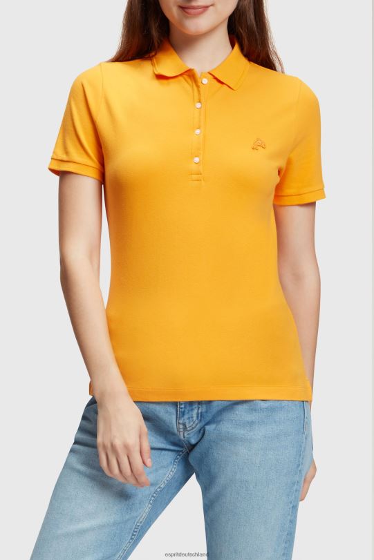 Frauen Esprit orange Klassisches Poloshirt des Dolphin Tennis Club Polos 0BN00500