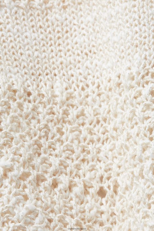 Frauen Esprit Eis Ärmelloser Mouline-Pullover aus Baumwollmischung Pullover 0BN00107