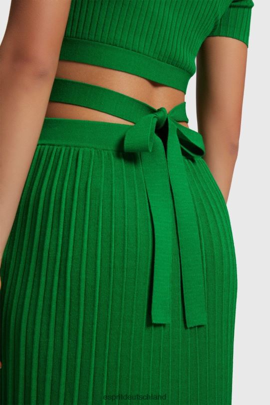 Frauen Esprit Grün plissiertes Oberteil Pullover 0BN00377