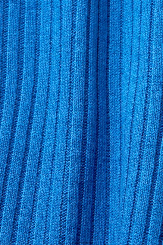 Frauen Esprit Hellblau Gerippter, ärmelloser Pullover aus Leinenmischung Pullover 0BN00109