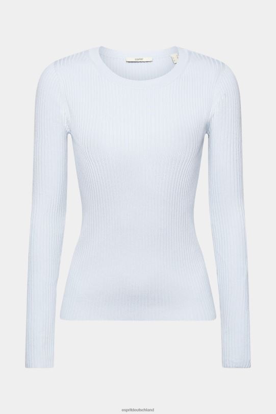 Frauen Esprit pastellblau Gerippter Pullover Pullover 0BN00274