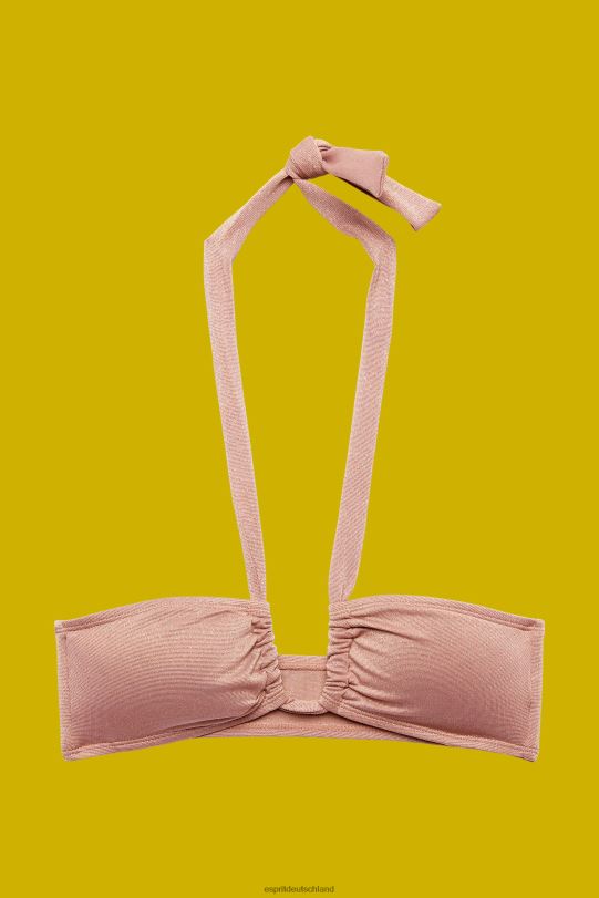 Frauen Esprit Zimt recycelt: glitzerndes Bandeau-Top schwimmen 0BN0083