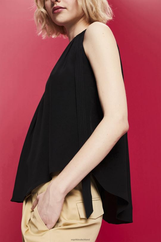 Frauen Esprit Schwarz Neckholder-Top Spitze 0BN00223