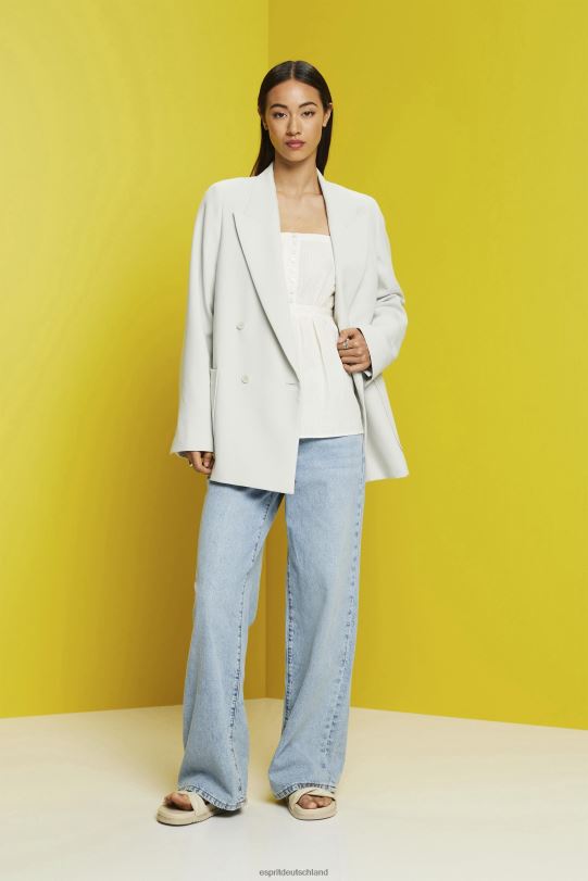 Frauen Esprit Weiß Strukturiertes Cami-Oberteil Spitze 0BN00224