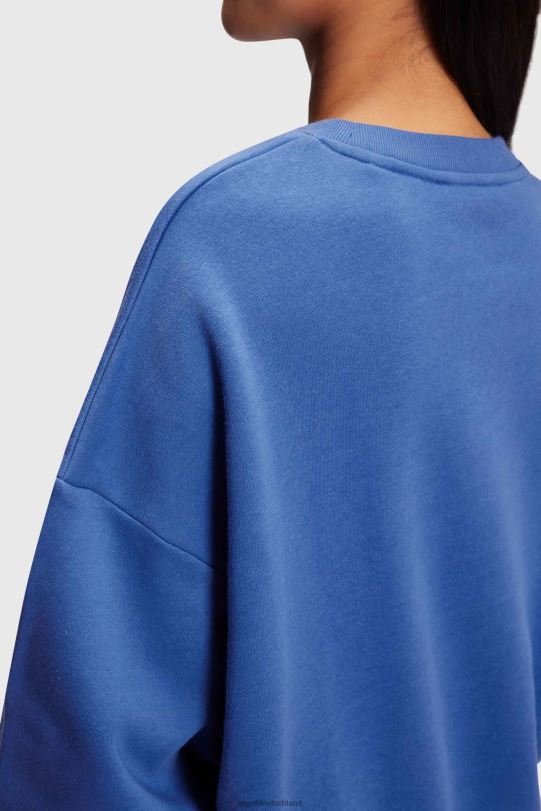 Frauen Esprit Blau Sweatshirt mit Logo-Print Sweatshirts und Kapuzenpullover 0BN00464