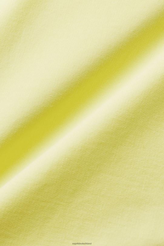 Frauen Esprit Gelb Kurzes Sweatshirt mit Knotendetail Sweatshirts und Kapuzenpullover 0BN00219