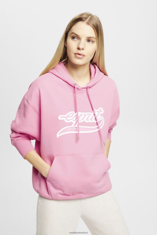Frauen Esprit Rosa Kapuzenpullover mit Logo-Print Sweatshirts und Kapuzenpullover 0BN00172