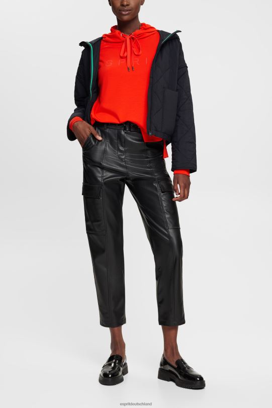 Frauen Esprit Rot Kapuzenpullover mit Logo-Print Sweatshirts und Kapuzenpullover 0BN00559