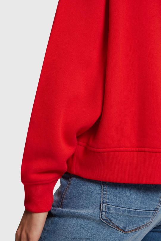 Frauen Esprit Rot Sweatshirt mit Logo-Print Sweatshirts und Kapuzenpullover 0BN00465