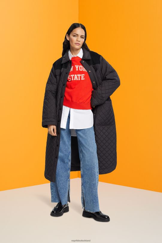 Frauen Esprit Rot Teddy-Borg-Pullover, College-Sweatshirt Sweatshirts und Kapuzenpullover 0BN00323