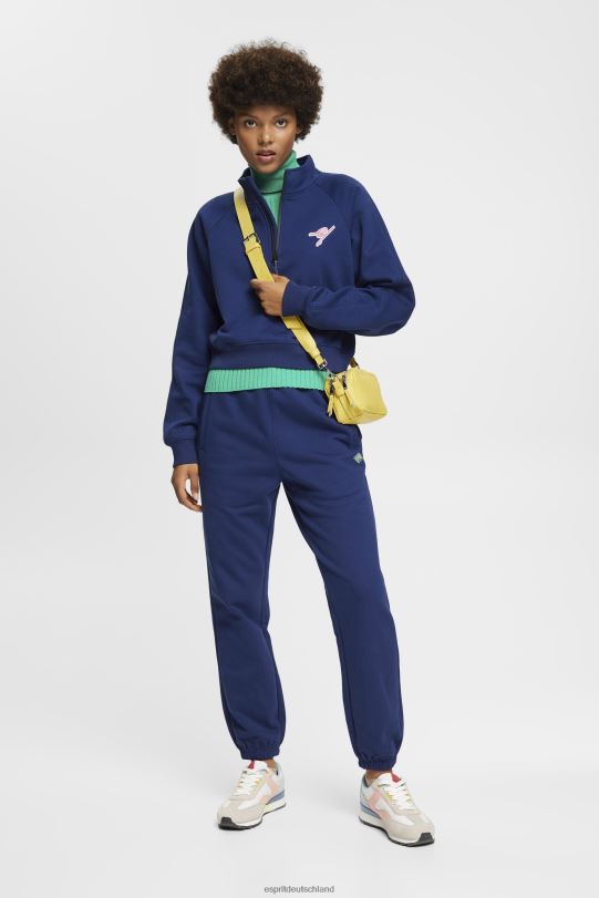 Frauen Esprit Tinte Sweatshirt mit halbem Reißverschluss Sweatshirts und Kapuzenpullover 0BN00162