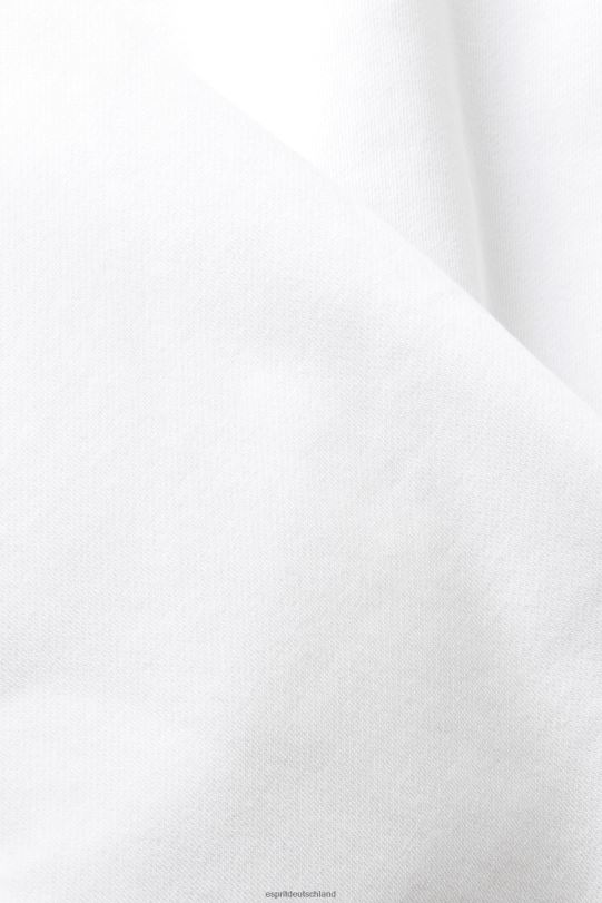 Frauen Esprit Weiß kurzes Sweatshirt Sweatshirts und Kapuzenpullover 0BN00153