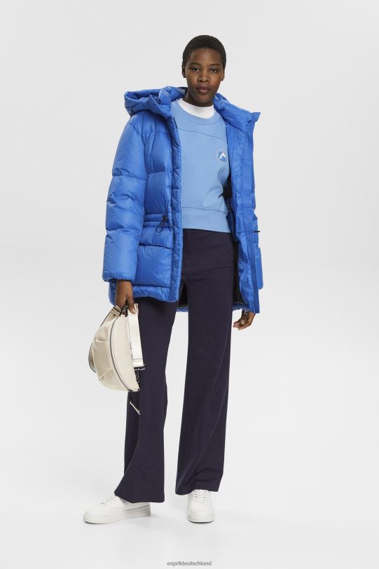 Frauen Esprit hellblauer Lavendel kurzes Sweatshirt Sweatshirts und Kapuzenpullover 0BN00156