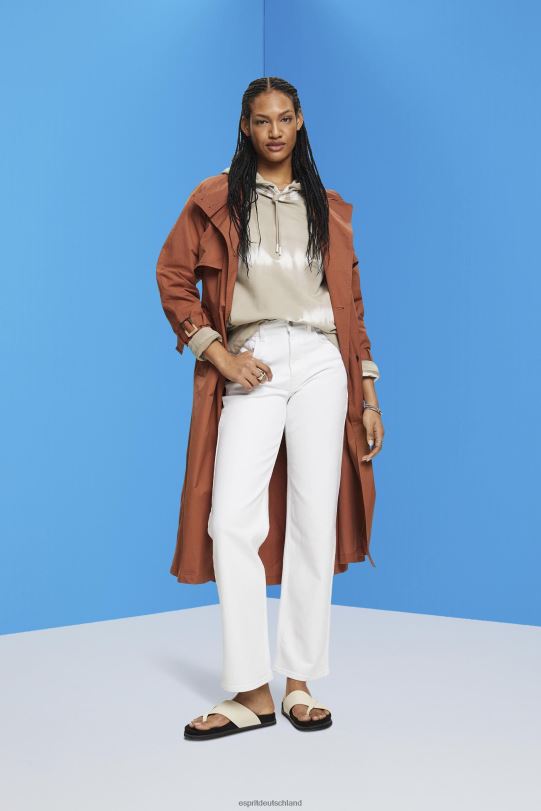 Frauen Esprit staubiges Grün Kapuzenpullover mit Batikmuster Sweatshirts und Kapuzenpullover 0BN00296