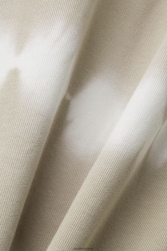 Frauen Esprit staubiges Grün Kapuzenpullover mit Batikmuster Sweatshirts und Kapuzenpullover 0BN00296