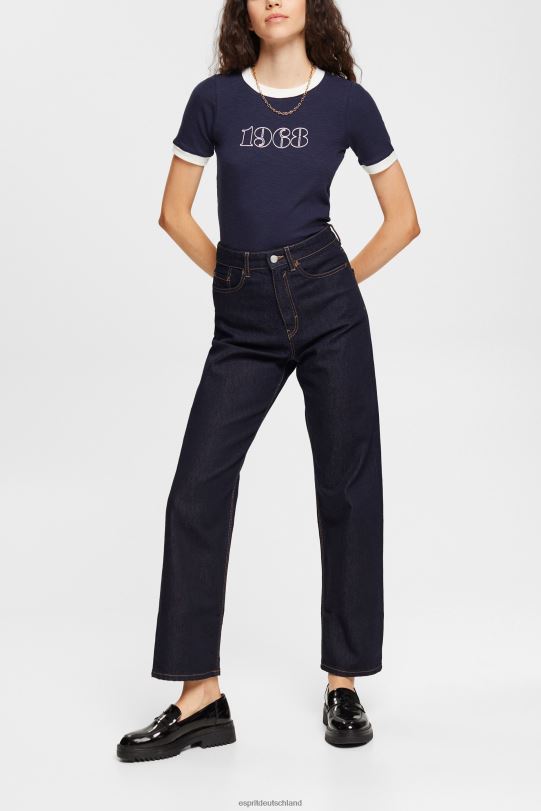 Frauen Esprit Marine T-Shirt mit Aufdruck T-Shirts 0BN00543