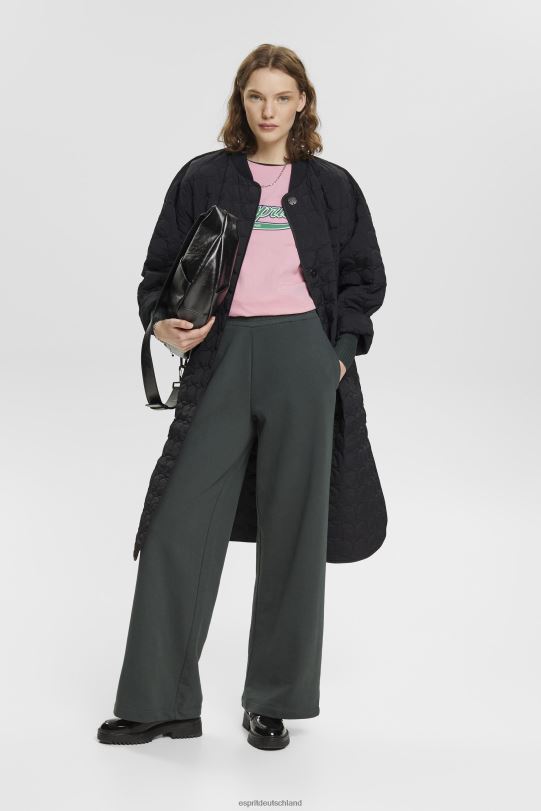 Frauen Esprit Rosa Baumwoll-T-Shirt mit aufgedrucktem Logo T-Shirts 0BN00146