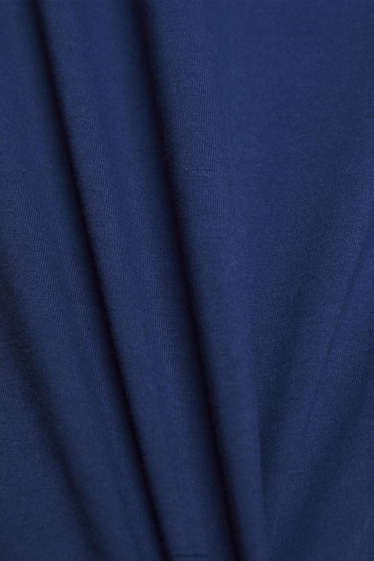 Frauen Esprit Tinte Baumwoll-T-Shirt mit aufgedrucktem Logo T-Shirts 0BN00145