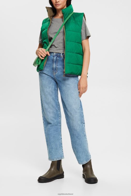 Frauen Esprit mittelgrau besticktes T-Shirt T-Shirts 0BN00528