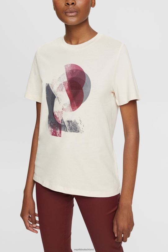 Frauen Esprit nackt Logo-T-Shirt, Tencel-Mischung T-Shirts 0BN00441