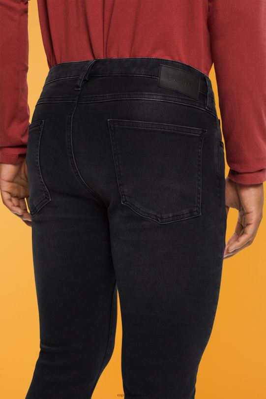 Männer Esprit graue mittlere Waschung Slim-Fit-Stretchjeans, Dual-Max Denim 0BN00849