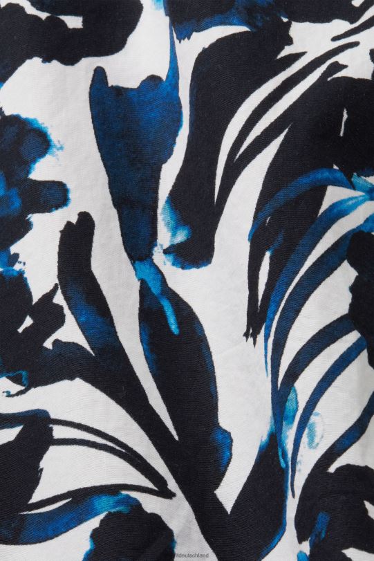 Männer Esprit Marine gemustertes Kurzarmhemd, 100 % Baumwolle Hemden 0BN00613