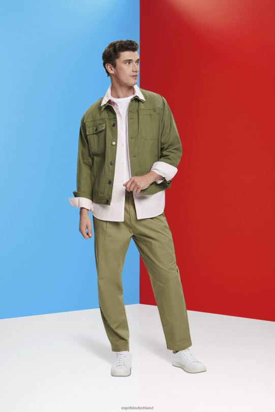 Männer Esprit Rosa Button-Down-Hemd aus Baumwolle Hemden 0BN00662