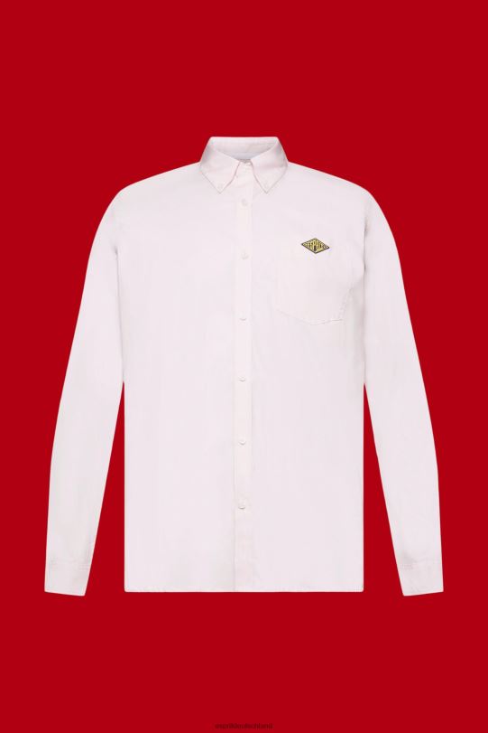 Männer Esprit Rosa Button-Down-Hemd aus Baumwolle Hemden 0BN00662
