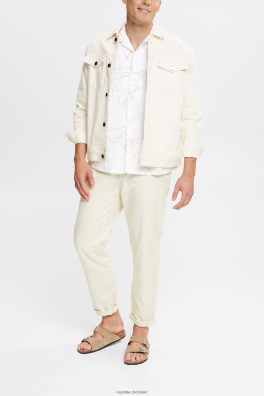 Männer Esprit Weiß Hemd mit Muster Hemden 0BN00909