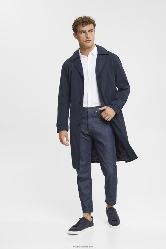 Männer Esprit Weiß Jersey-Langarm, 100 % Baumwolle Hemden 0BN00680