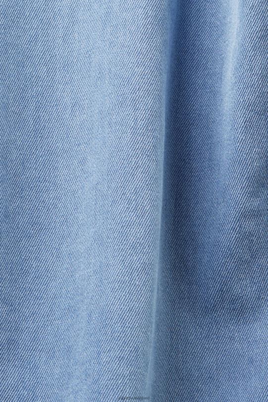 Männer Esprit blaue helle Waschung Jeanshemd Hemden 0BN00737