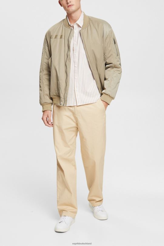 Männer Esprit cremebeige gestreiftes Hemd Hemden 0BN00871