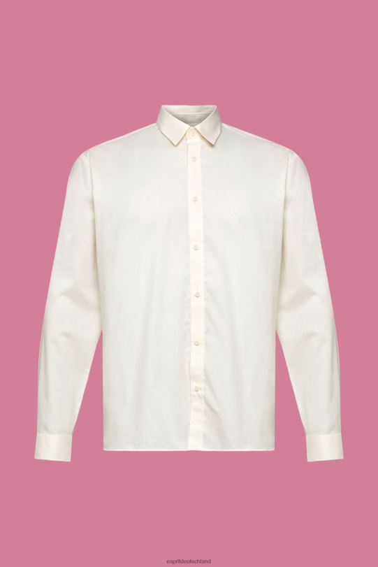 Männer Esprit cremefarben nachhaltiges Baumwollshirt Hemden 0BN00831