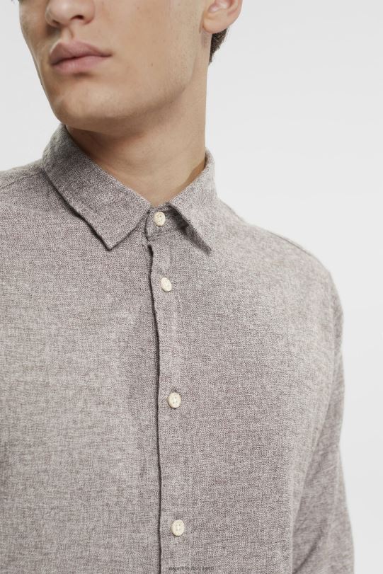 Männer Esprit dunkelbraun Hemd mit schmaler Passform Hemden 0BN00700