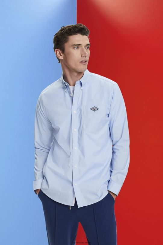 Männer Esprit pastellblau Button-Down-Hemd aus Baumwolle Hemden 0BN00661