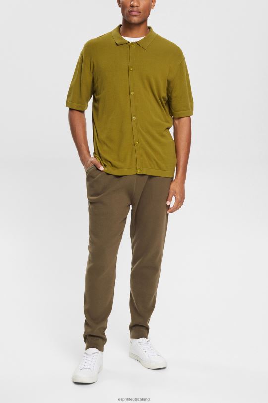 Männer Esprit Khakigrün Trainingshose aus Strick Hosen 0BN00908