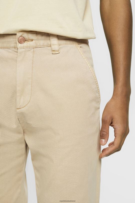 Männer Esprit hell beige Vintage-Cargohose mit gerader Passform Hosen 0BN00731