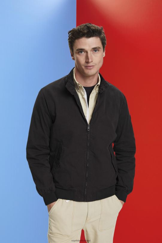 Männer Esprit Schwarz Bomberjacke mit Stehkragen Jacken 0BN00713