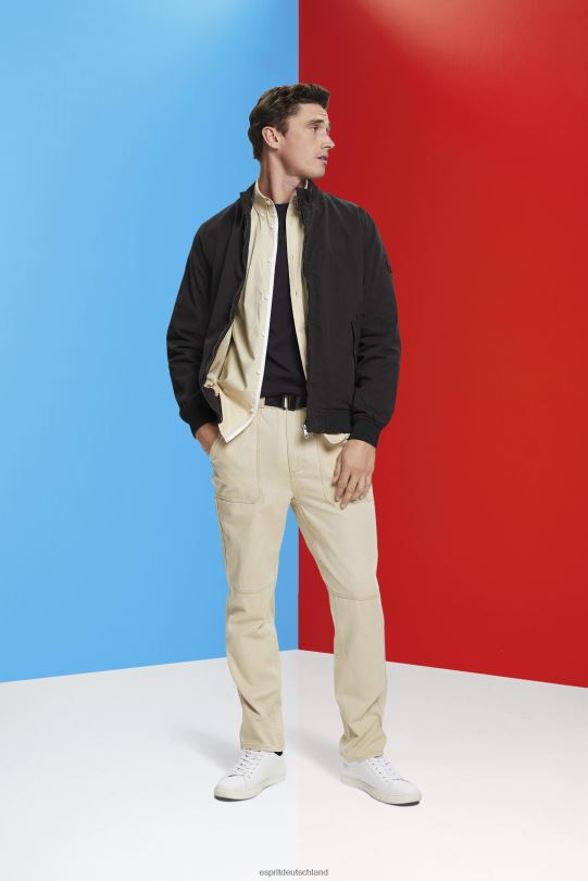 Männer Esprit Schwarz Bomberjacke mit Stehkragen Jacken 0BN00713