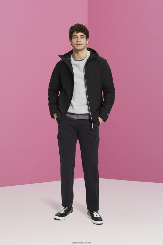 Männer Esprit Schwarz Softshelljacke mit Kapuze Jacken 0BN00728