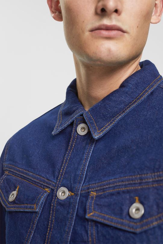 Männer Esprit blaue dunkle Waschung Jeansjacke Jacken 0BN00879