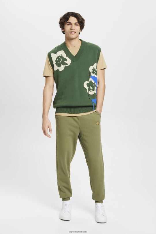 Männer Esprit Olive Jogginghose mit Logo-Print Jogger 0BN00666