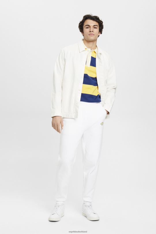 Männer Esprit Weiß Jogginghose mit Logo-Print Jogger 0BN00664