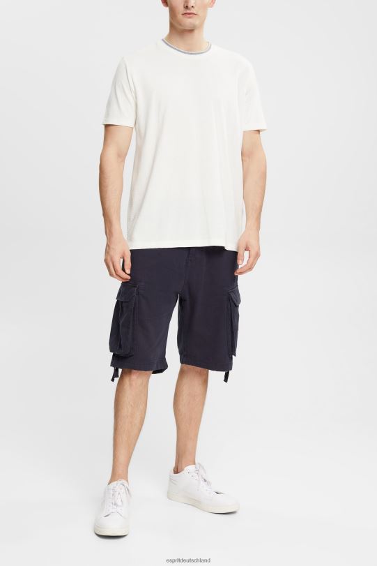 Männer Esprit Marine Cargoshorts aus nachhaltiger Baumwolle kurze Hose 0BN00846
